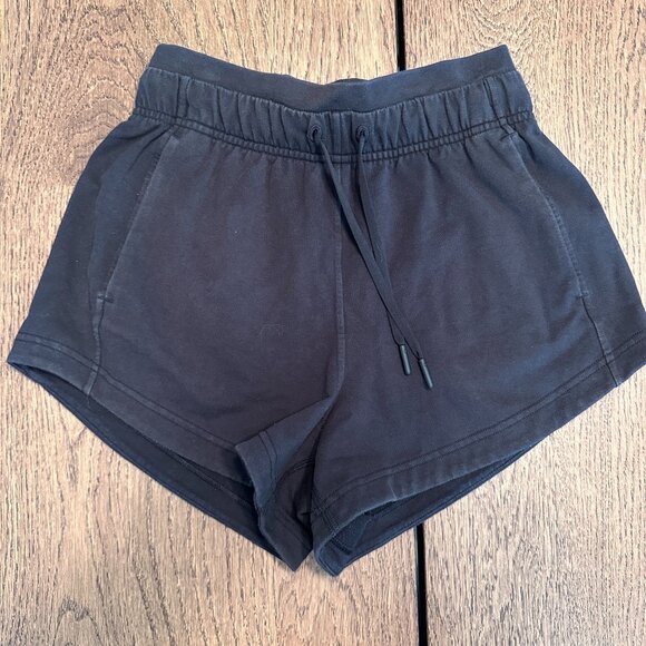 Lululemon Inner Glow Short 3" *Terry Black‎ Size 2 - Picture 3 of 5